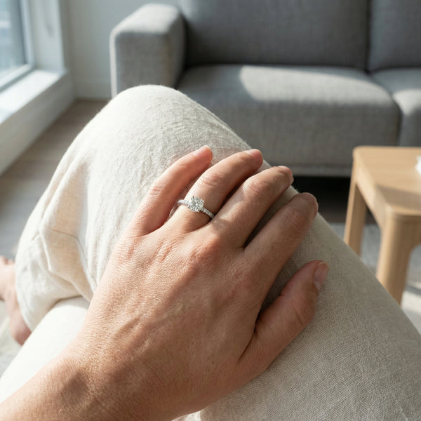 Forever One - Pure Gold Lab Diamond Solitaire Ring