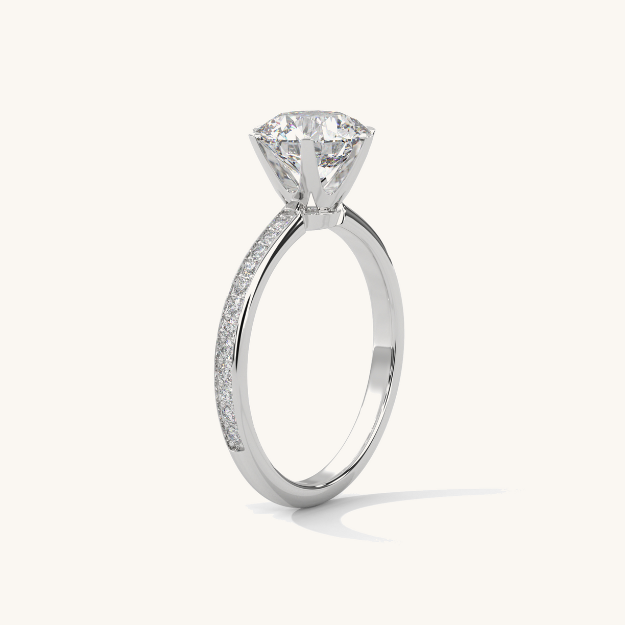 Forever One - Pure Gold Lab Diamond Solitaire Ring