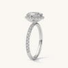 Lukson Moonlit Embrace Gold Lab Grown Diamond Solitaire Ring in India