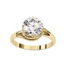 Lukson Dew Kissed Gold Lab Grown Diamond Solitaire Ring