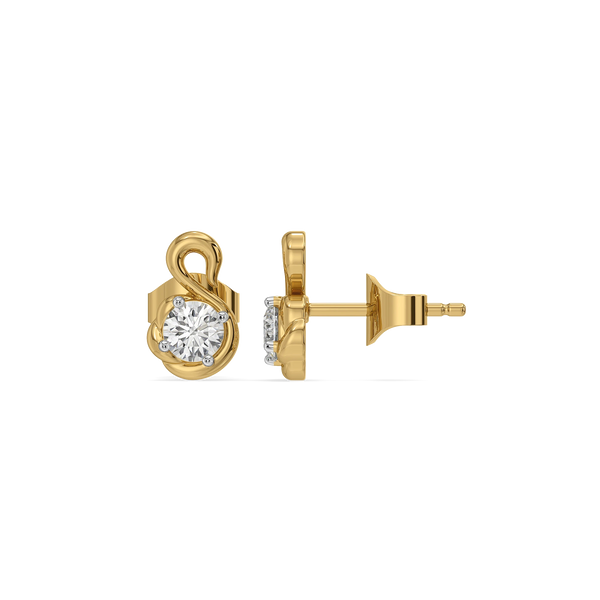 Swan Curve Lab Grown Diamond Studs