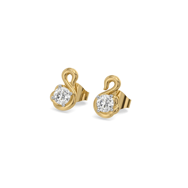 Swan Curve Lab Grown Diamond Studs