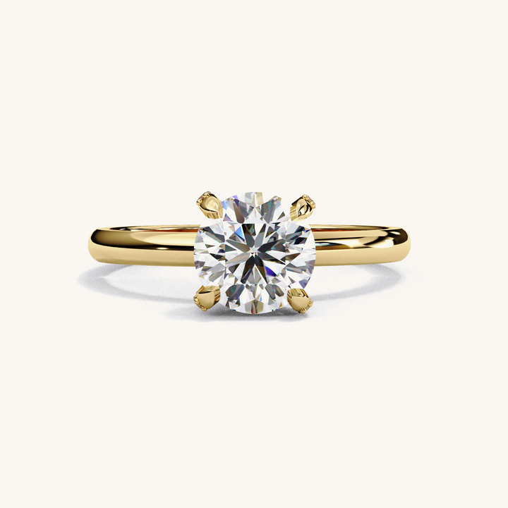 Aurora - Pure Gold Lab Diamond Solitaire Ring