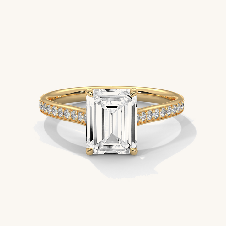 Eternal Emerald - Pure Gold Lab Diamond Solitaire Ring