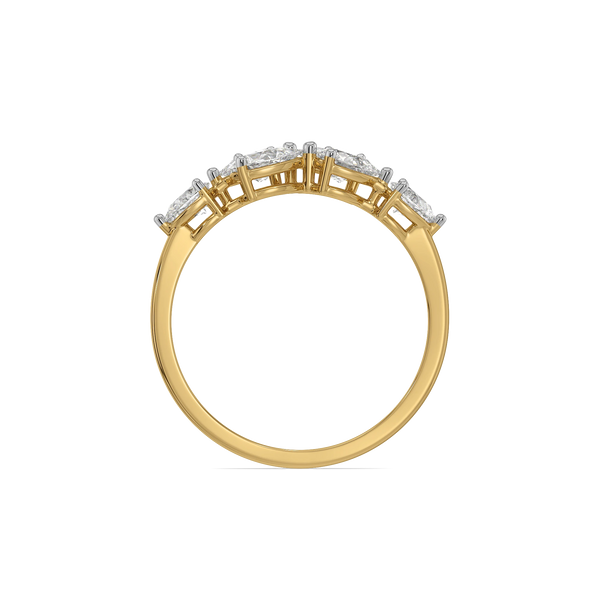 Pear Cross Lab Grown Diamond Ring