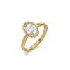Oval Edge Lab Grown Diamond Ring