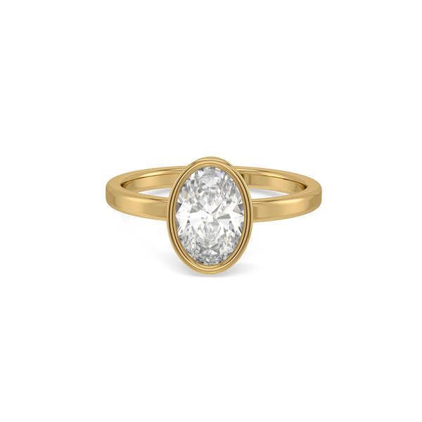 Oval Edge Lab Grown Diamond Ring