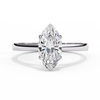 Lukson Frozen Marq Pure Gold Lab Grown Diamond Solitaire Ring