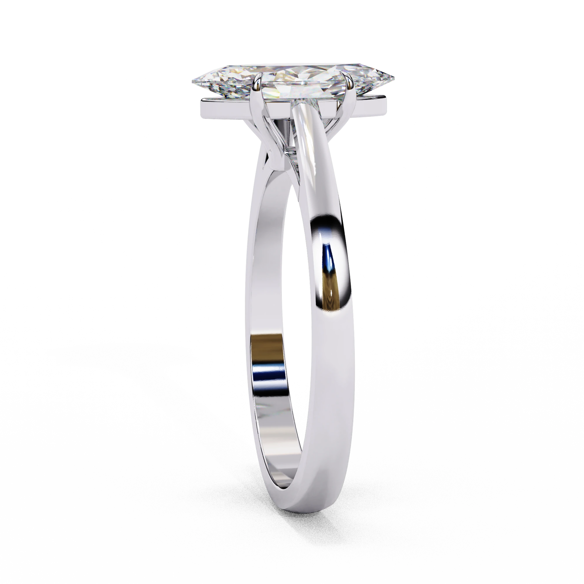 Frozen Marq - Pure Gold Lab Diamond Solitaire Ring