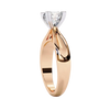Lukson Rosé Knot Gold Lab Grown Diamond Solitaire Ring in India