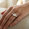 Crescent Radiant - Pure Gold Lab Diamond Solitaire Ring