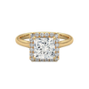 Lukson Princess Aura Pure Gold Lab Grown Diamond Solitaire Ring