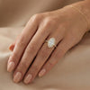 Crowned Marquise - Pure Gold Lab Diamond Solitaire Ring