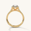 Twist & Shine Pure Gold Lab Grown Diamond Solitaire Ring - Lukson