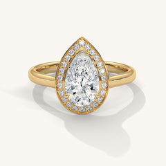 Pearlight - Pure Gold Lab Diamond Solitaire Ring