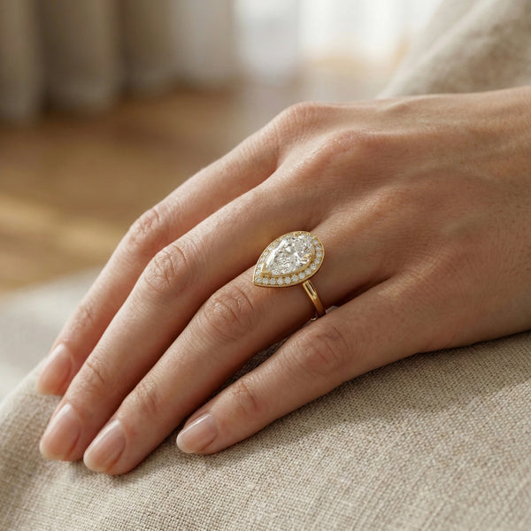 Pearlight - Pure Gold Lab Diamond Solitaire Ring