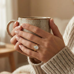 Pearlight - Pure Gold Lab Diamond Solitaire Ring