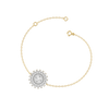 Moonlace Majesty Pure Gold Lab Diamond Bracelet - Perspective View