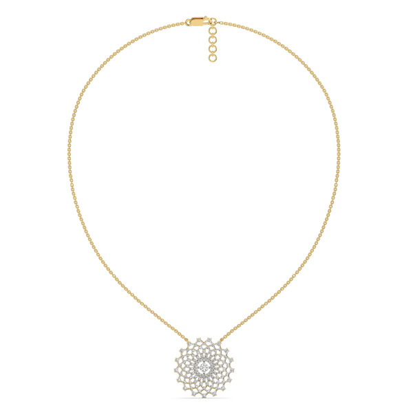 Moonlace Majesty - Lab Grown Diamond Solitaire Necklace- Lukson