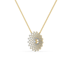 Moonlace Majesty - Pure Gold Lab Grown Diamond Solitaire Necklace - Lukson
