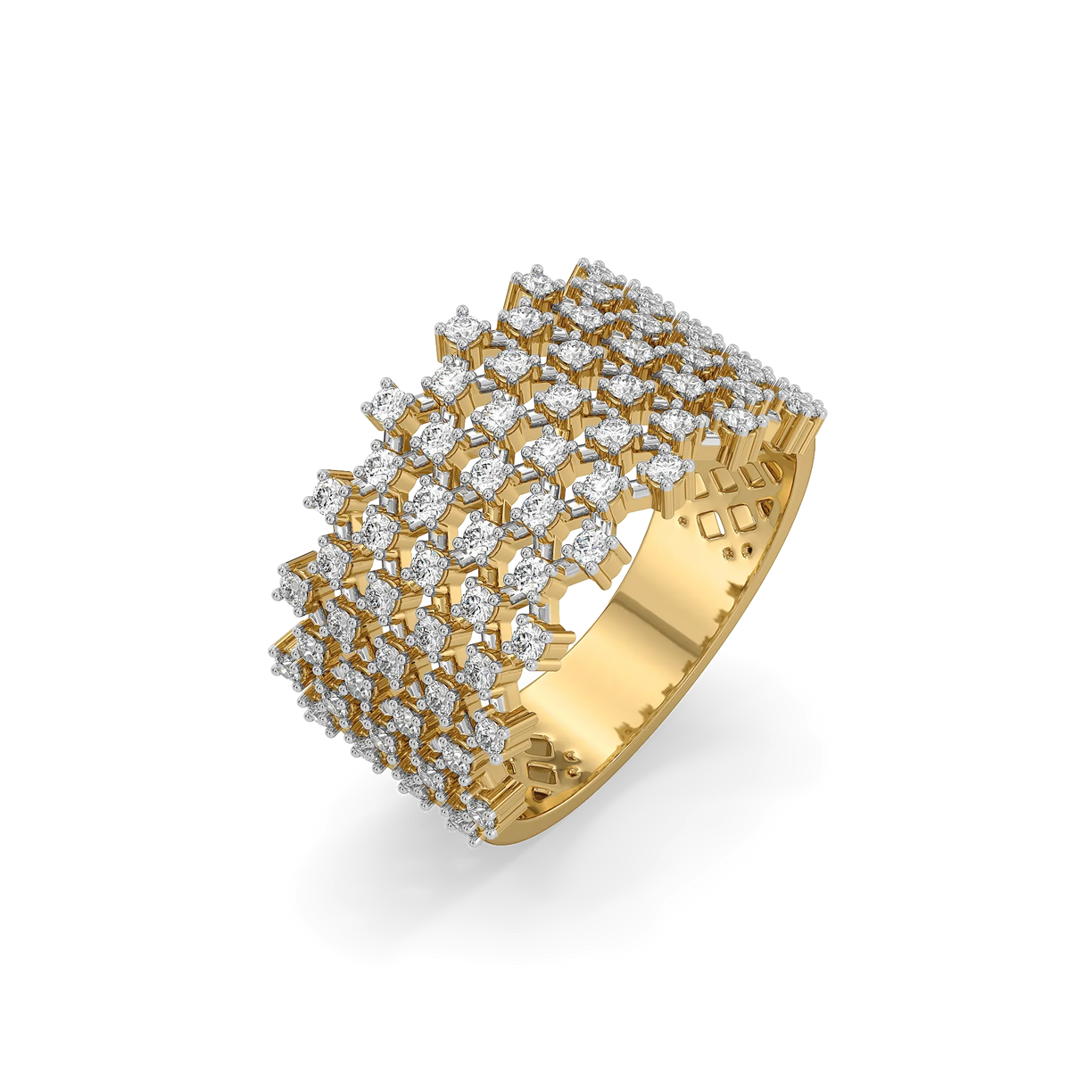 Moonlace Majesty - Pure Gold Lab Diamond Ring
