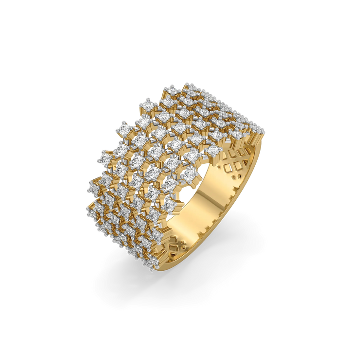 Moonlace Majesty - Pure Gold Lab Diamond Ring