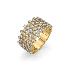 Moonlace Majesty - Pure Gold Lab Diamond Ring