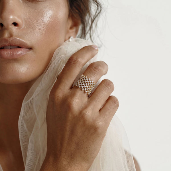 Moonlace Majesty - Pure Gold Lab Diamond Ring