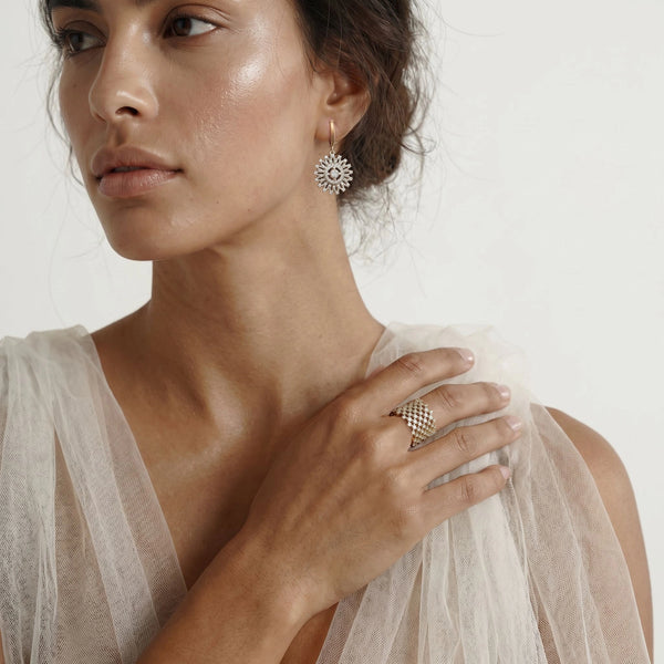 Moonlace Majesty - Pure Gold Lab Diamond Ring