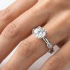 Lukson Open Spark Solitaire 14K White Gold Lab Grown Diamond Ring