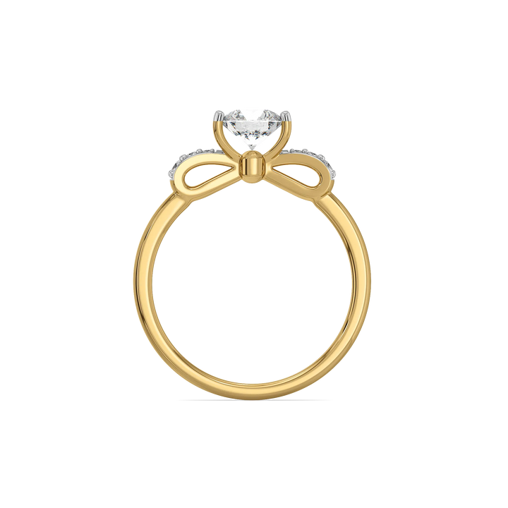 Solitaire Knot - Pure Gold Lab Diamond Ring