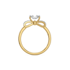 Solitaire Knot - Pure Gold Lab Diamond Ring