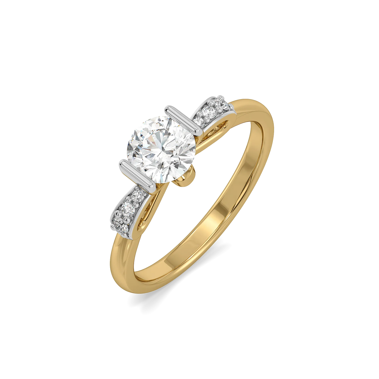 Solitaire Knot - Pure Gold Lab Diamond Ring