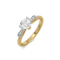 Solitaire Knot - Pure Gold Lab Diamond Ring