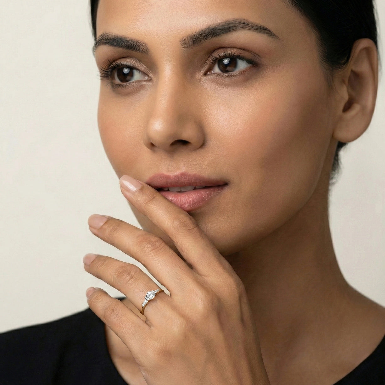 Solitaire Knot - Pure Gold Lab Diamond Ring