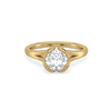Lukson Solitaire Heart 14K Gold Lab Grown Diamond Ring in India