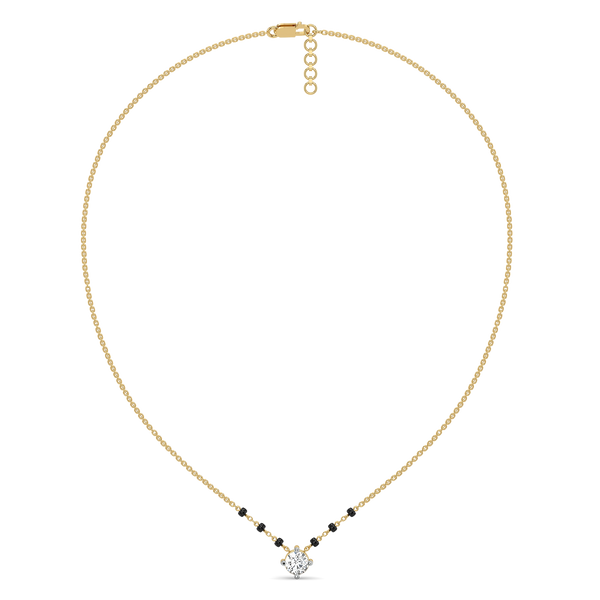 One Promise 14k Gold - Lab Grown Diamond Mangalsutra Necklace - Lukson 