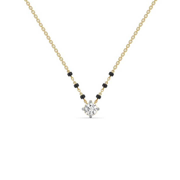 One Promise - Pure Gold Lab Diamond Mangalsutra Necklace