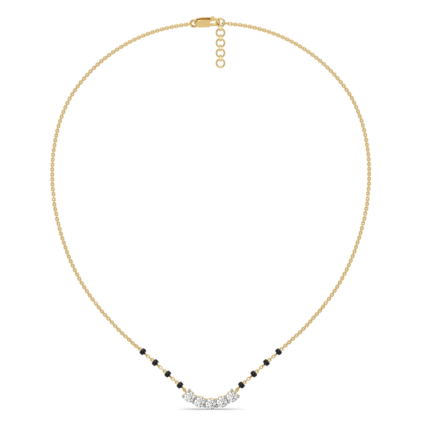 Arc of Love 14K Gold - Lab Grown Diamond Mangalsutra Necklace - Lukson 