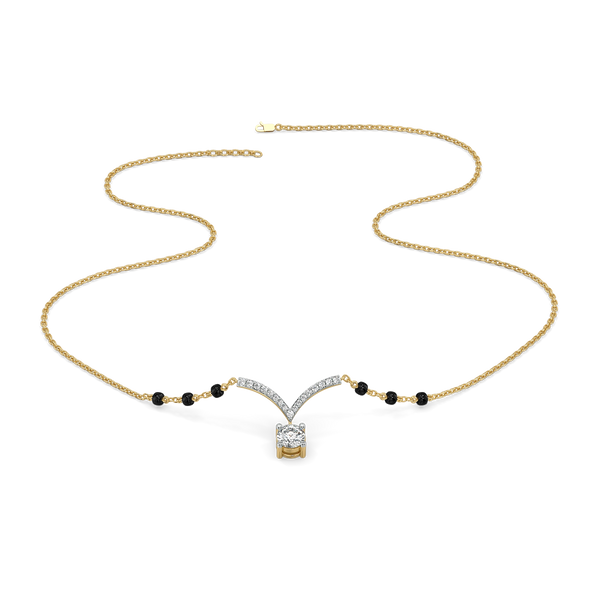 Wedding Vows -Lab Diamond Mangalsutra Necklace for Women - Lukson 