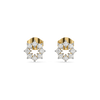 Stellar Circle - Pure Gold Lab Diamond Earrings