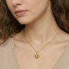 Floral Loop -Pure Gold Lab Diamond Pendant