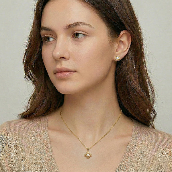 Cosmic Orbital - Pure Gold Lab Diamond Earrings