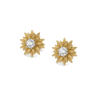 Sunflower - Pure Gold Lab Diamond Earrings