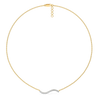 Ethereal Curve - Pure Gold Lab Diamond Necklace