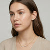 Ethereal Curve - Pure Gold Lab Diamond Necklace