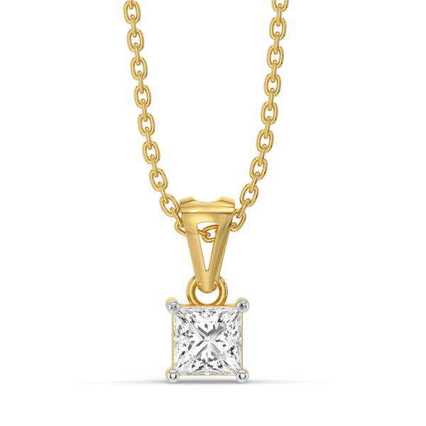 Modern Muse - Pure Gold Lab Diamond Pendant