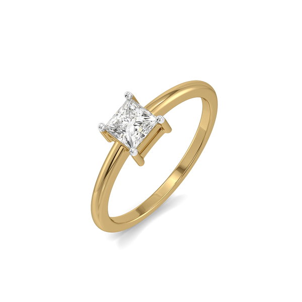 Modern Muse - Pure Gold Lab Diamond Ring