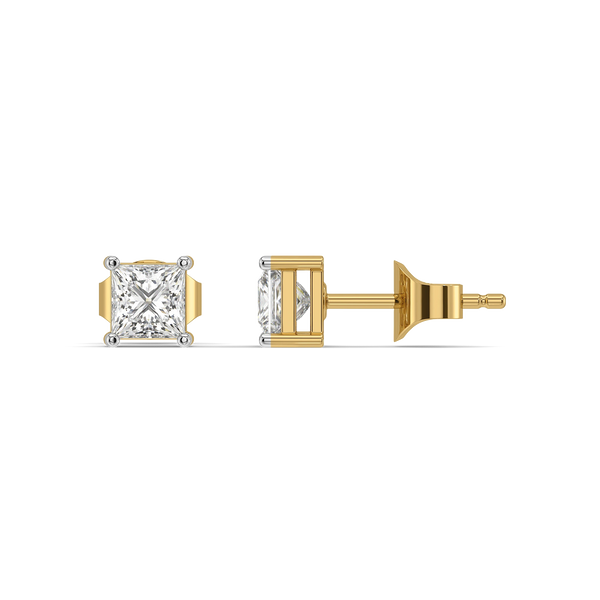 Modern Muse - Pure Gold Lab Diamond Stud Earrings
