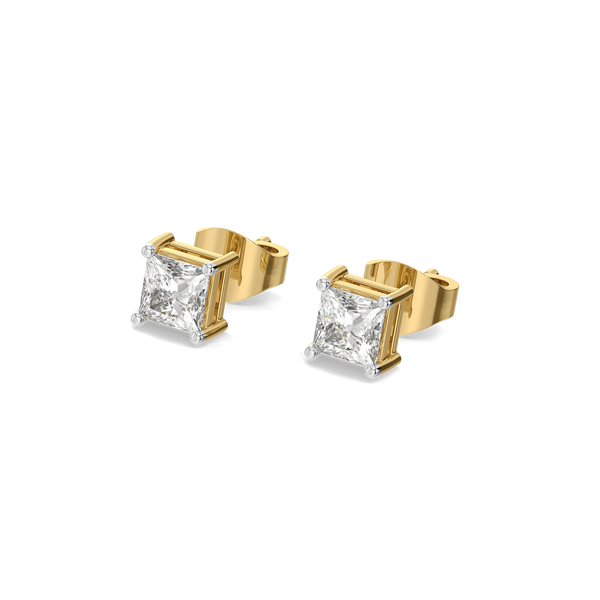 Modern Muse - Pure Gold Lab Diamond Stud Earrings